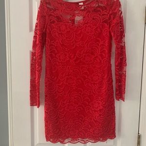 RED LACE DRESS